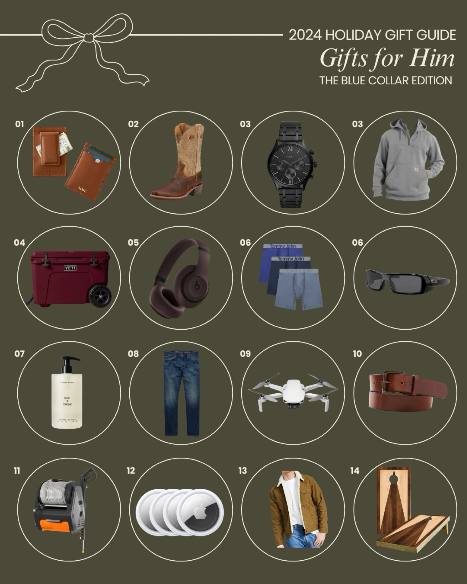 This gift guide is perfect for the guys guy in your life. The one who is self made, strong, and dependable. The secret is spoiling him in ways he wouldn’t spoil himself. 

#LTKGiftGuide #LTKMens #LTKHoliday