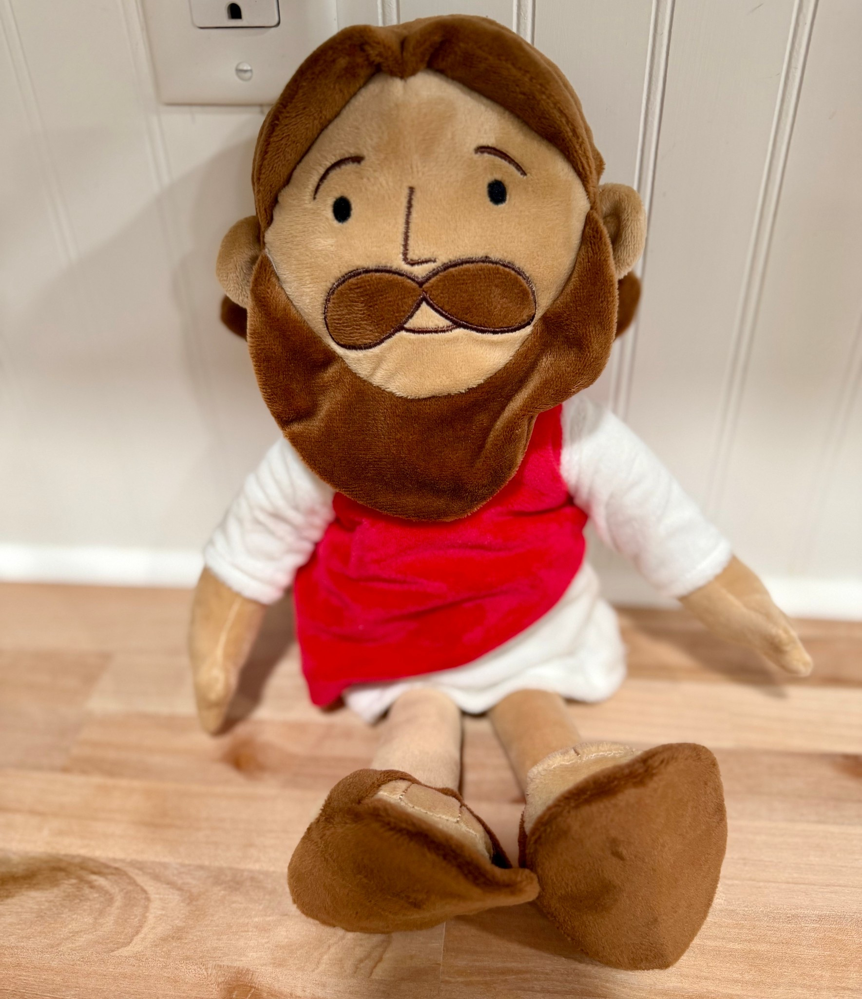 We got this Jesus plush for Theo’s Easter basket this year! He is so affordable and nice! Link below. #ad #Walmart #Easter2026