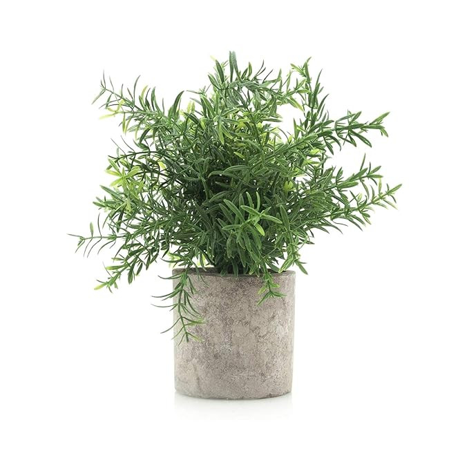 Velener Mini Potted Plastic Fake Green Plant for Home Decor (Bamboo Leaf) | Amazon (US)