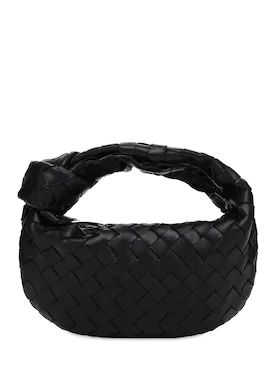 Bottega Veneta - Mini jodie intrecciato leather bag - Black | Luisaviaroma | Luisaviaroma