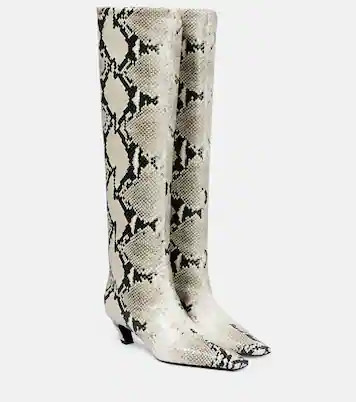 Davis croc-effect leather knee-high boots | Mytheresa (US/CA)