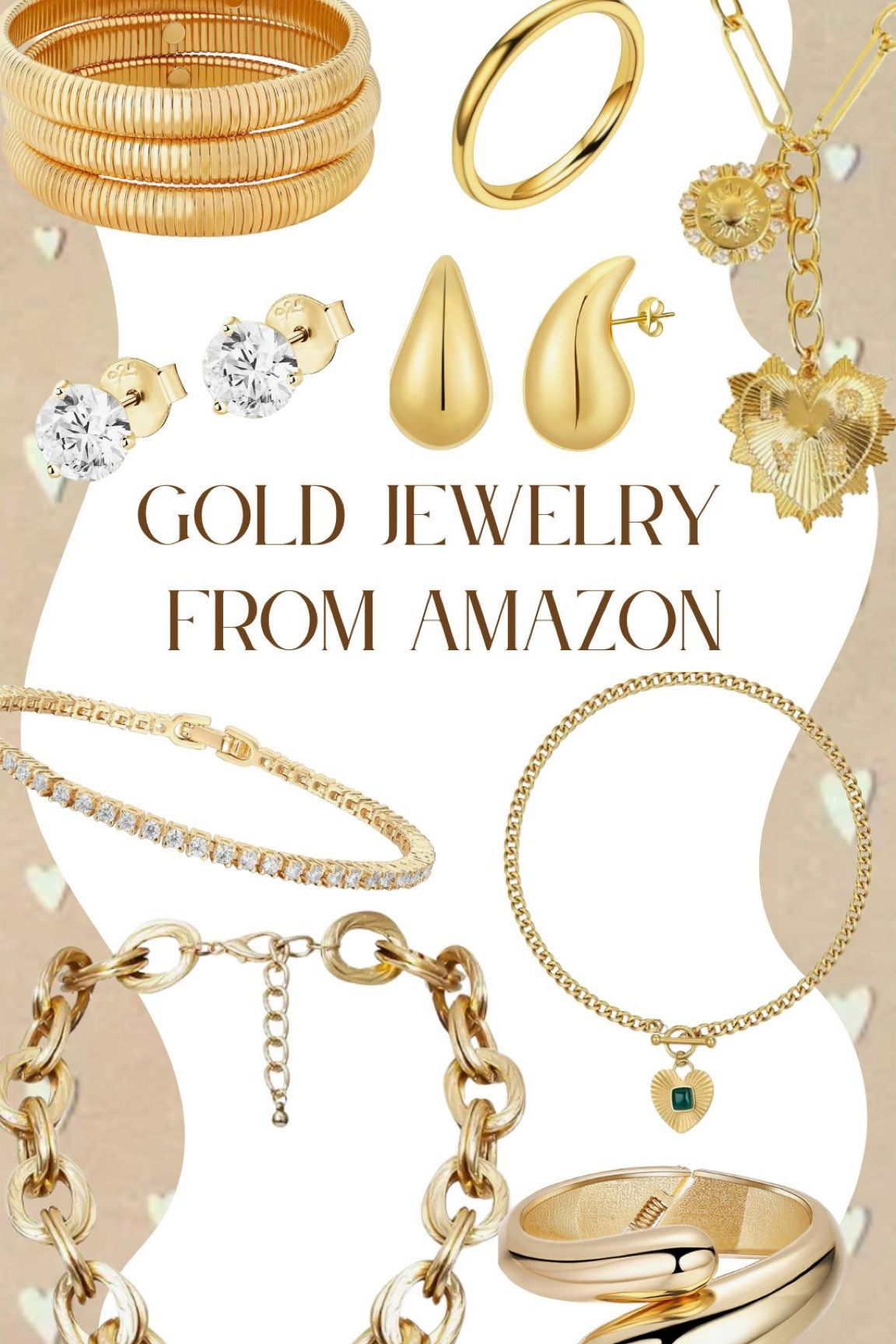 Gold jewelry favorites from Amazon #goldjewelry #affordablejewelry #chunkyjewelry 

#LTKfindsunder50 #LTKstyletip