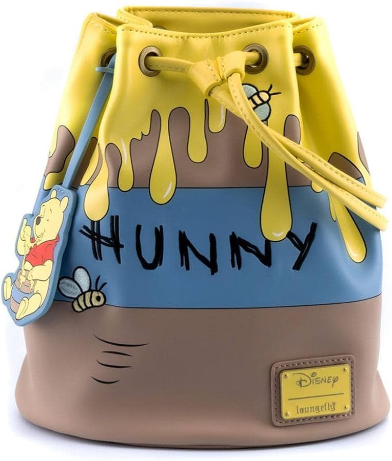 Loungefly Disney Winnie the Poof 95th Anniversay Honey Pot Womens Convertible Shoulder Bag Purse | Amazon (US)