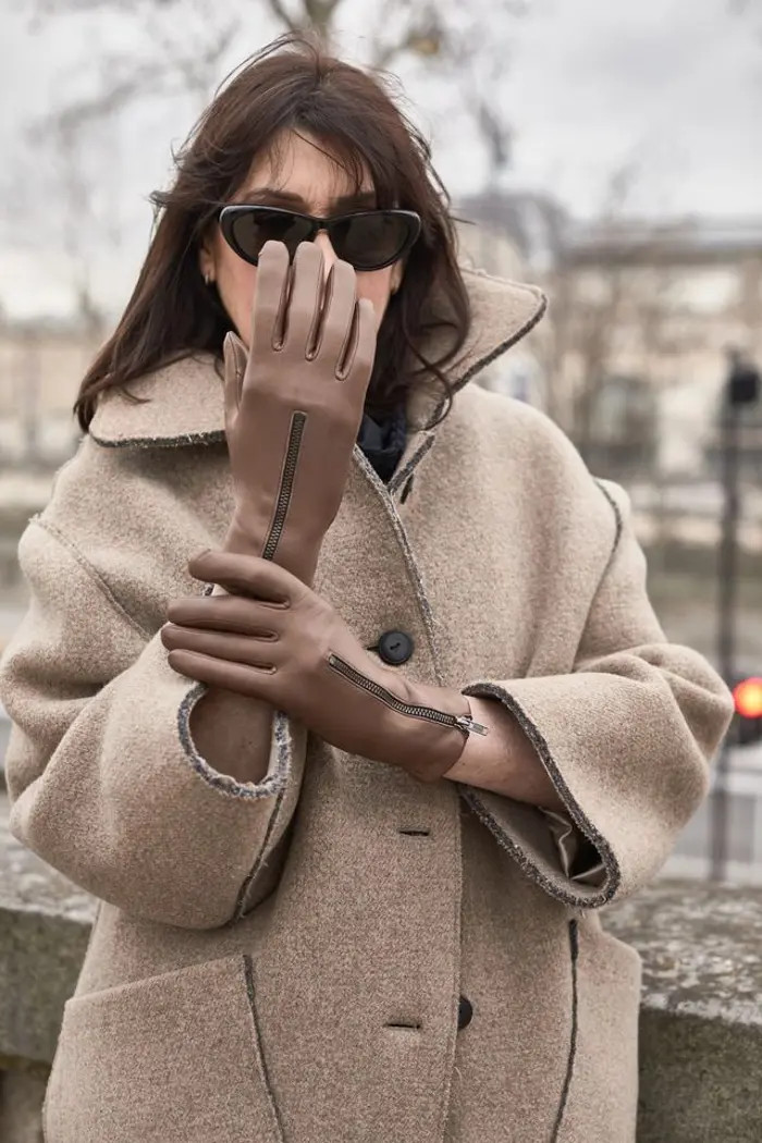 Jane Lambskin Glove Lined in Cashmere with a Zipper | Nordstrom