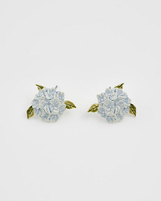 Hydrangea Earrings Silver | Macy's