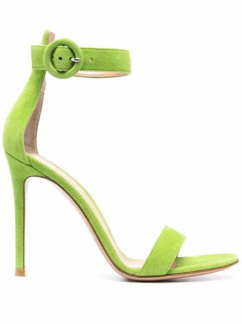 Gianvito Rossi Strappy Suede 110mm Sandals  - Farfetch | Farfetch Global