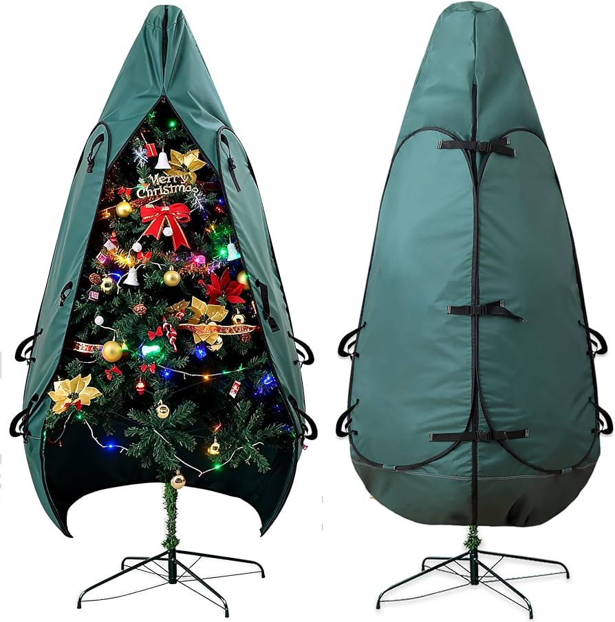 Upright Christmas Tree Bag 9 Ft Upright Christmas Tree Storage Bag 9 Foot Tree, Christmas Tree Co... | Amazon (US)