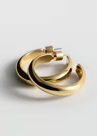 Hoop earrings gold - Woman - One size - MANGO | MANGO (UK)