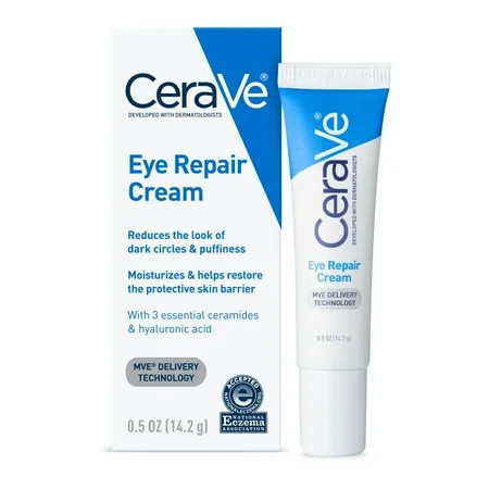 CeraVe Eye Repair Cream for Dark Circles and Puffiness 0.5 oz | Walmart (US)