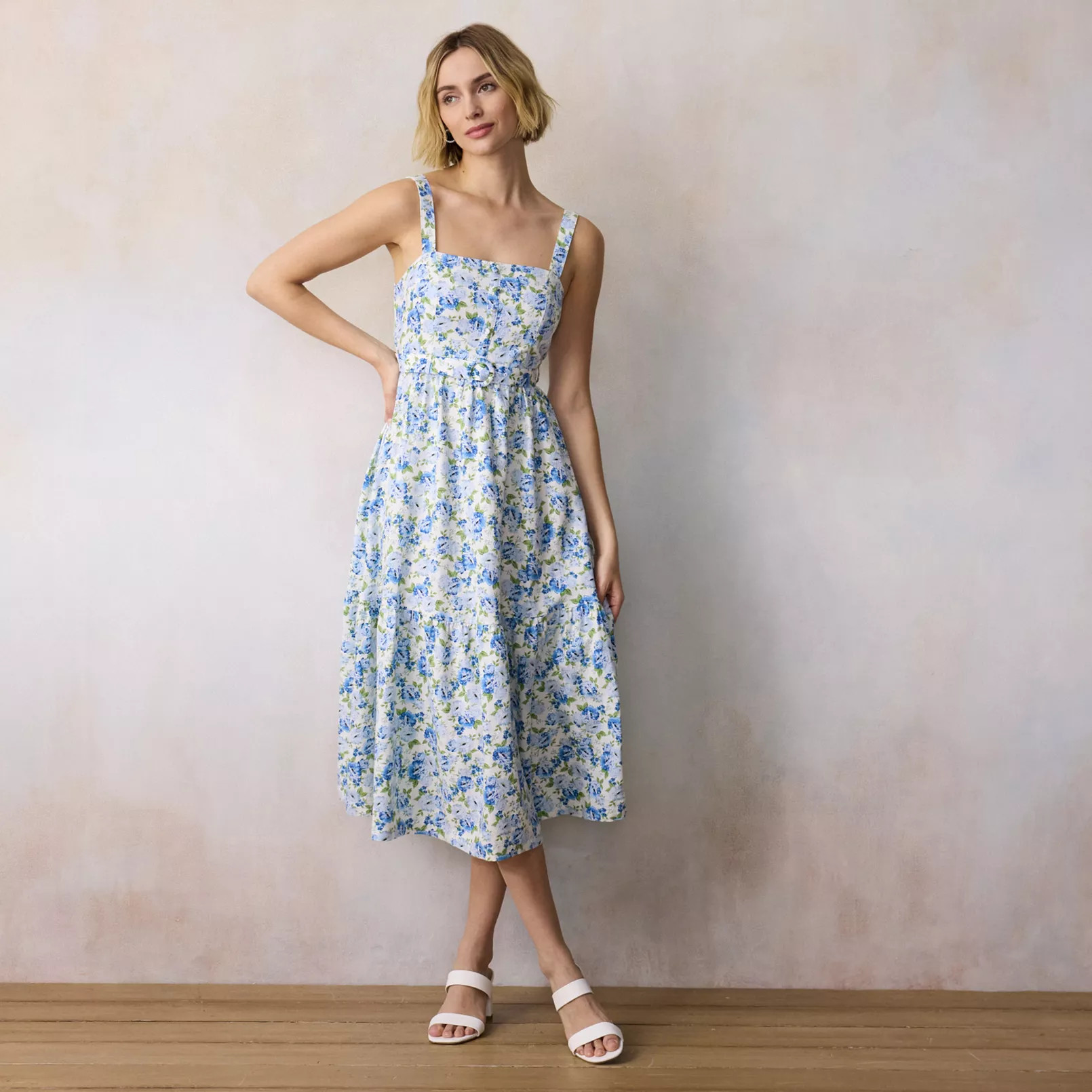 Women's LC Lauren Conrad Tiered Midi Picnic Dress | Kohl's