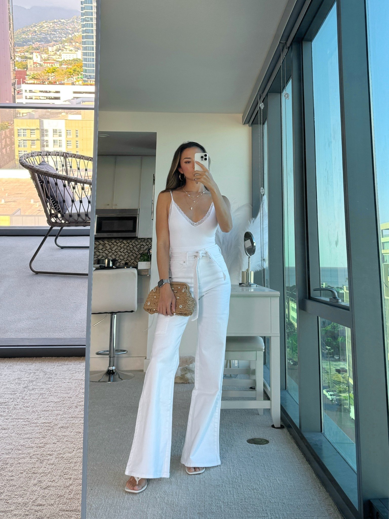 Summer look under $100! Wearing size 2 in the denim, and XS in the top

#LTKSummerEdit #LTKSeasonal #LTKFindsUnder50