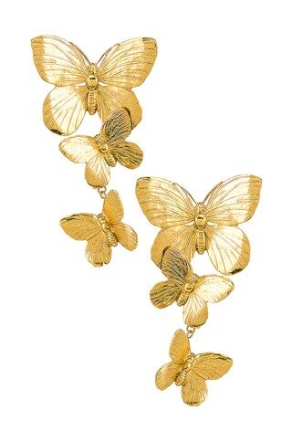 Jennifer Behr Alessandra Clip On Earrings in Gold from Revolve.com | Revolve Clothing (Global)