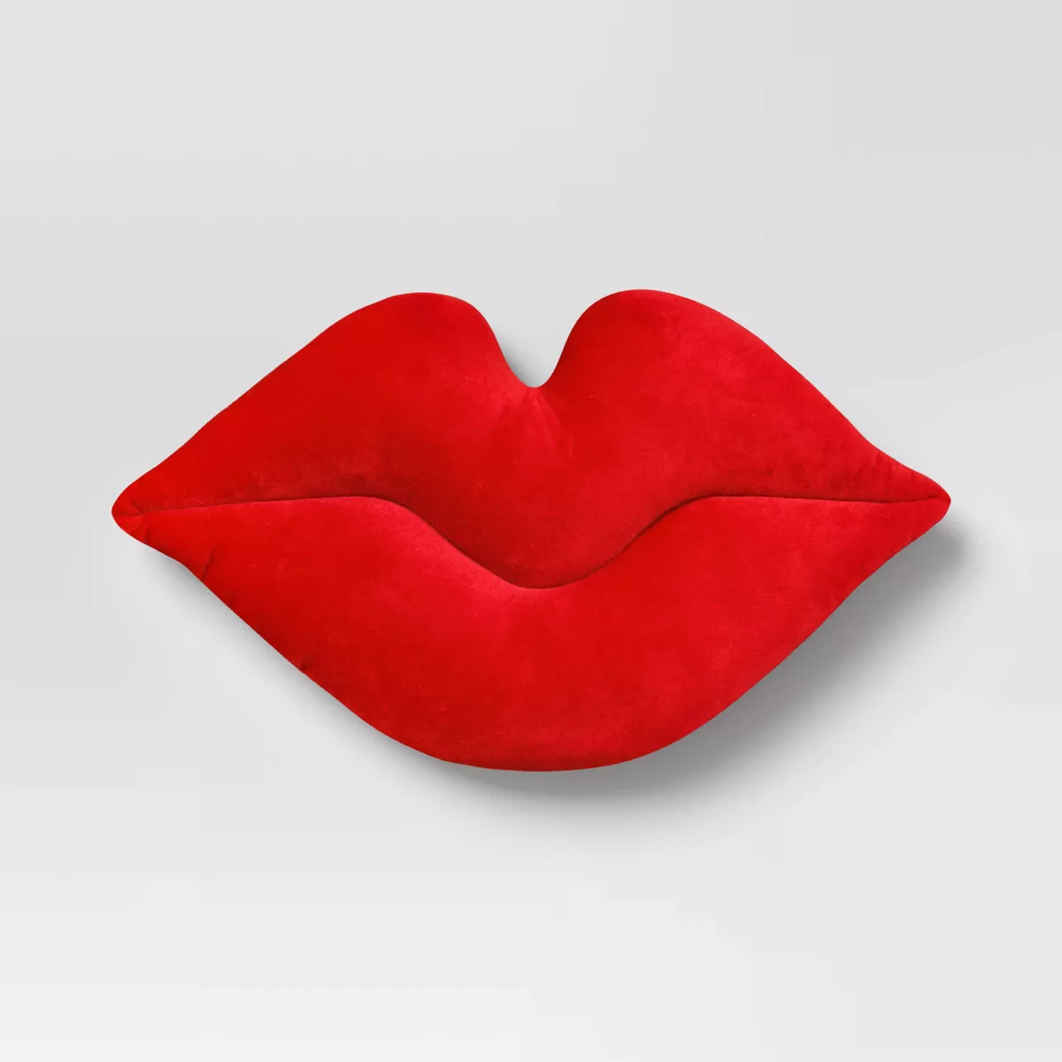 Lips Forever Throw Pillow Berry - Room Essentials™: Velvet Novelty Shape, Polyester Fill, Spot ... | Target