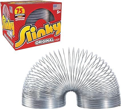 The Original Slinky Walking Spring Toy, Metal Slinky, Fidget Toys, Party Favors and Gifts, Toys f... | Amazon (US)