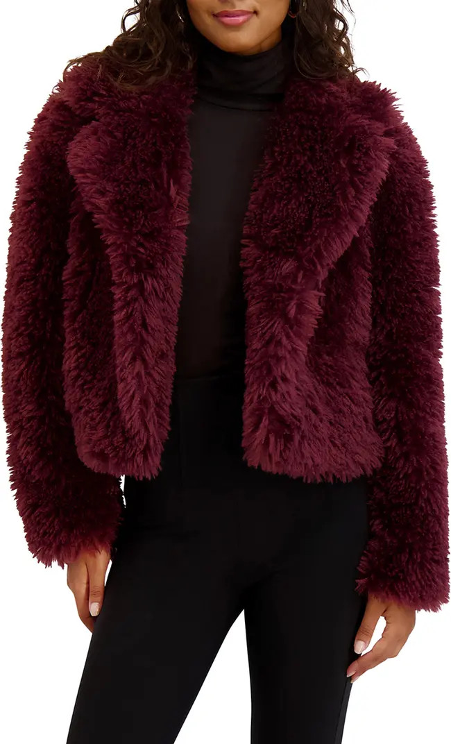 Faux Fur Crop Jacket | Nordstrom Rack