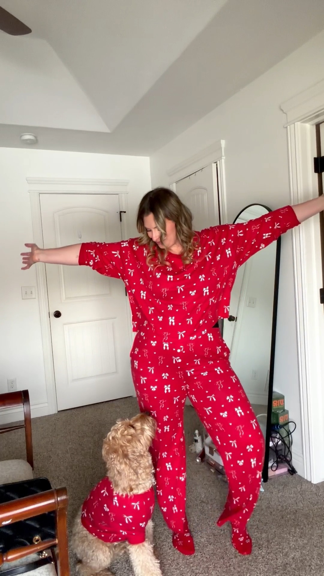 Matching Christmas pajamas! Ok these bow pajamas are so cute and 40% off right now! I also ordered the matching blanket, slippers and socks!!! Perfect gift idea too!

It looks like the dog pajama is sold out right now. 

#LTKGiftGuide #LTKFindsUnder50 #LTKHoliday