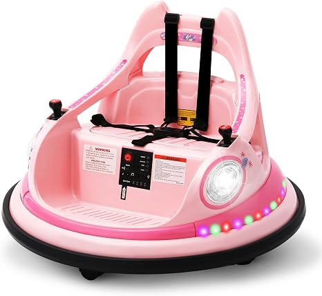 12V Electric Ride On Bumper Car for Toddler & Kids Ages 1.5-6 Years with Remote Control, 2PCS DIY... | Amazon (US)