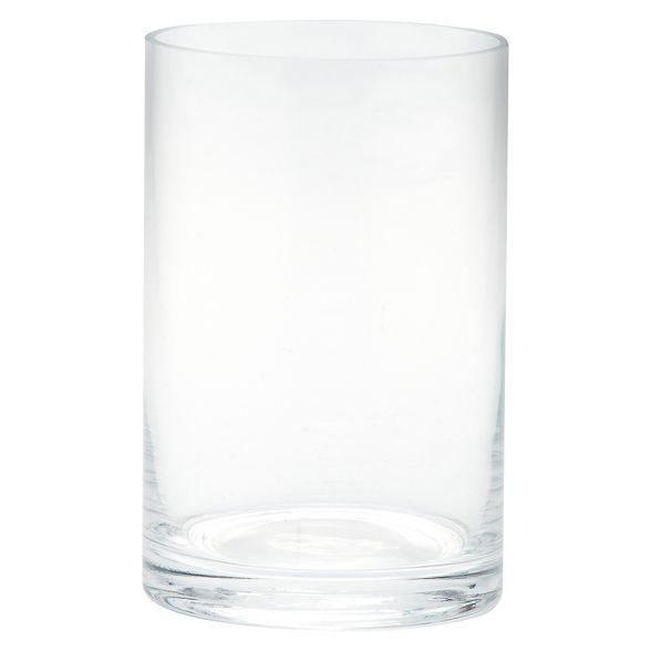 Diamond Star Glass Cylinder Vase Clear (6"x4") | Target