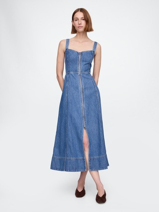 UltraSoft Denim Maxi Dress | Gap (CA)
