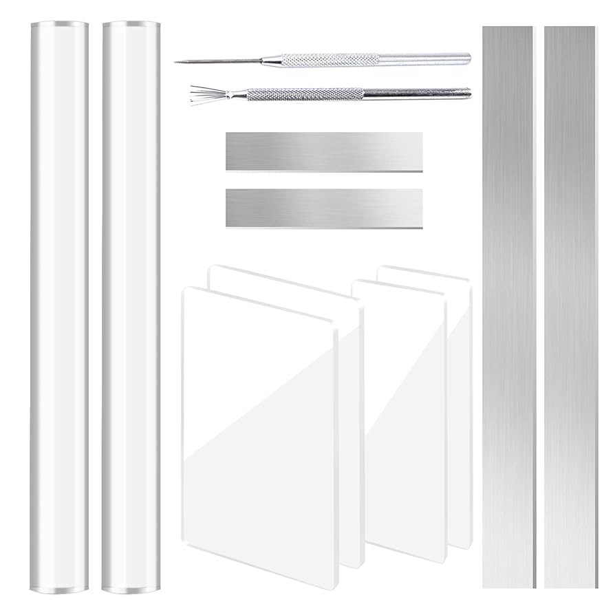 12 Pieces Polymer Clay Cutter Tools Acrylic Roller Pin for Sculpting Craft Shaping Knife Ceramic ... | Amazon (US)