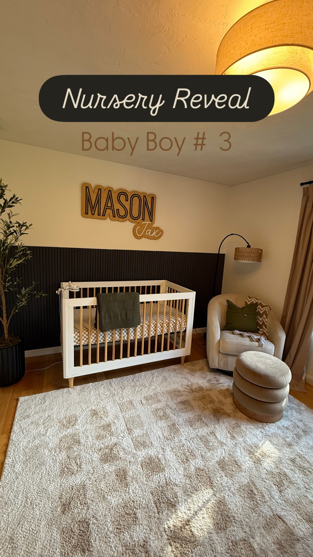 Keeping it neutral, cozy, and modern with warm tones, wood textures, and soft layers — obsessed with how this space came together for our sweet Mason Jax 🤍



#NurseryReveal #NeutralNursery #BabyBoyNursery #ModernNurseryDecor #LTKHome #LTKBaby #LTKNursery #NurseryInspo #HomeDecor #InteriorStyling #MomLife #BabyRoomGoals #CribGoals #CozyVibes

#LTKHome #LTKBaby #LTKBump