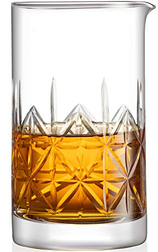 Mixology & Craft 24oz Crystal Cocktail Mixing Glass - Essential Bar Tool | Amazon (US)