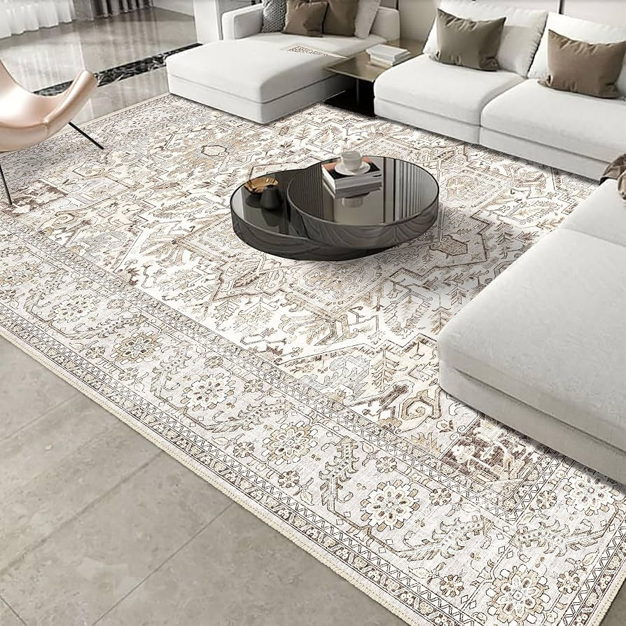 Area Rugs 8x10 Rugs, Area Rugs 8x10 for Living Room, Non-Slip Non-Shedding Vintage Rug for Living... | Amazon (US)
