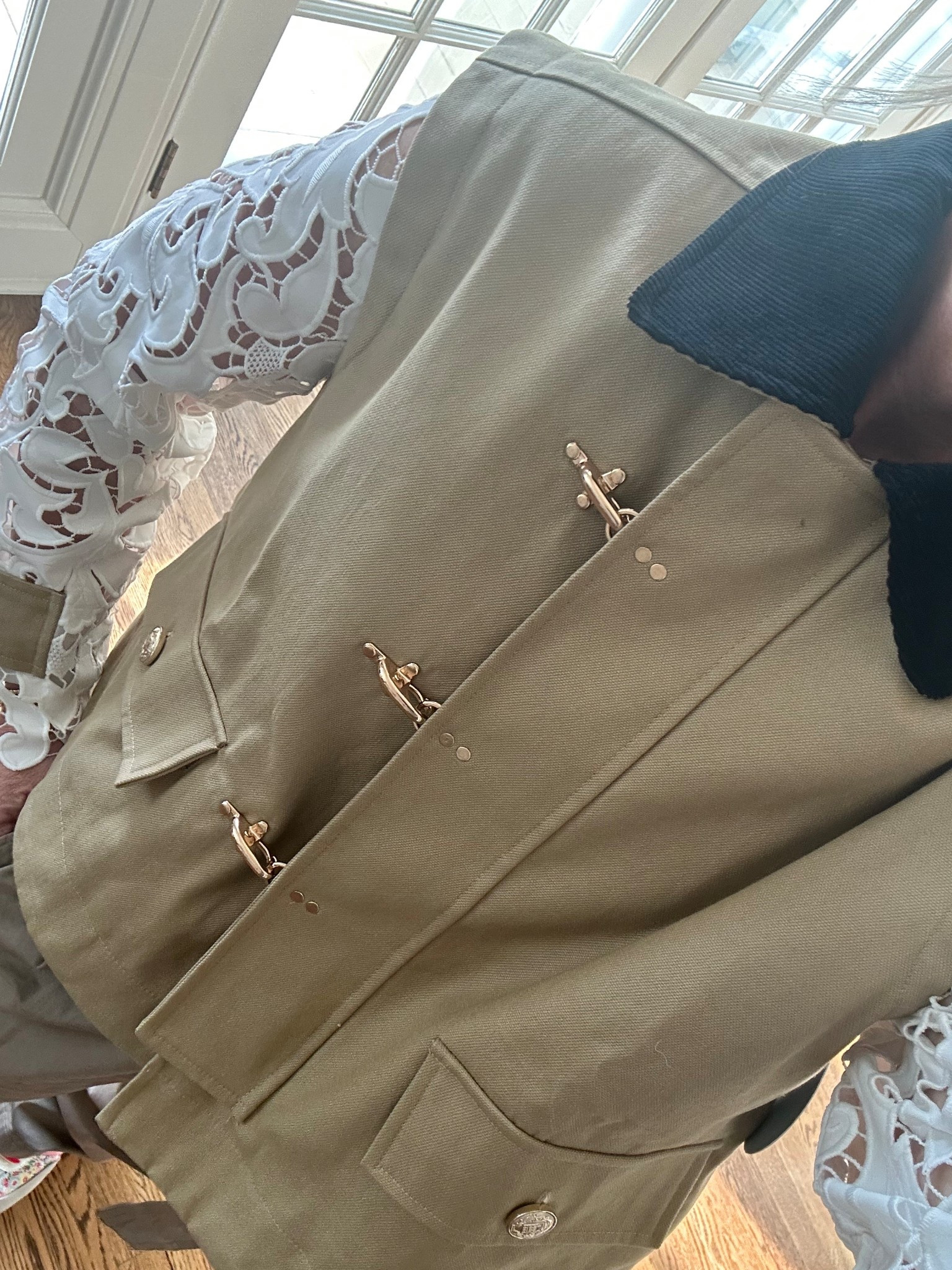 Couldn’t get this jacket last year b/c it sold out in record time! But it’s bacccckkkkk and soooo good! Wearing XS. Run! 
Hill house home, Shopbop 

#LTKspring #LTKOver40 #LTKSeasonal