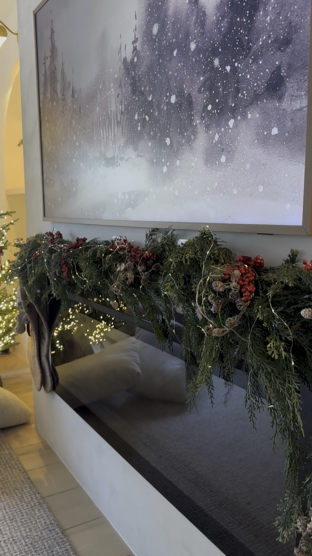 Christmas mantel and Christmas tree decor ideas! I used the same red/brown tones to create a cohesive look.

#LTKHome #LTKSeasonal #LTKStyleTip