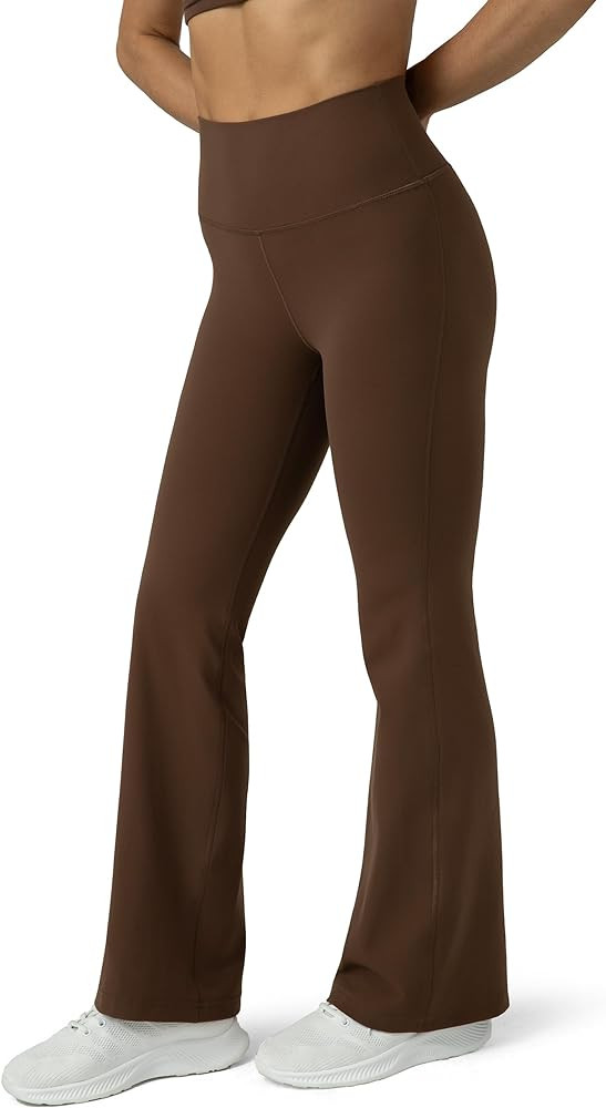 Colorfulkoala Women's Dreamlux Workout Flare Leggings High Waisted Wide Leg Bootcut Yoga Pants 29... | Amazon (US)