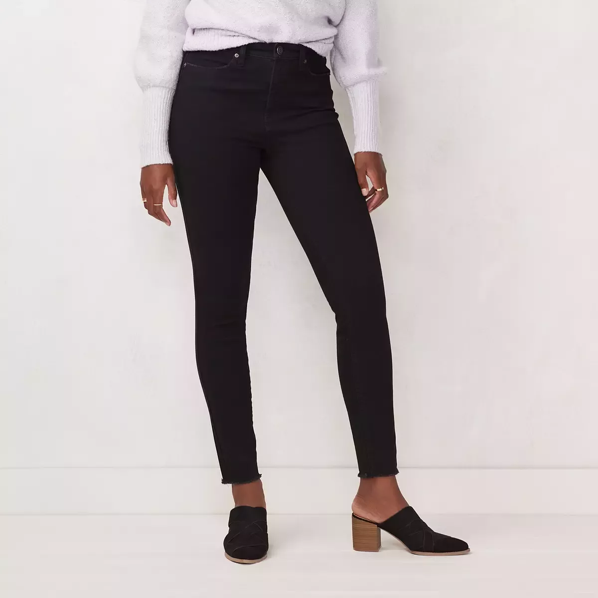 LC Lauren Conrad Super Skinny Black Mid Rise Leggings Size 4X NEW
