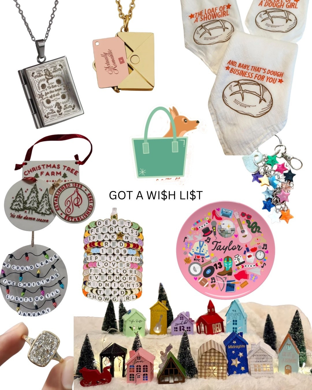 Taylor swift gift guide gifts for her gifts for
The Swiftie the life of a show girl Taylor swift Christmas ornaments holiday collection 

#LTKCyberWeek #LTKSaleAlert #LTKGiftGuide
