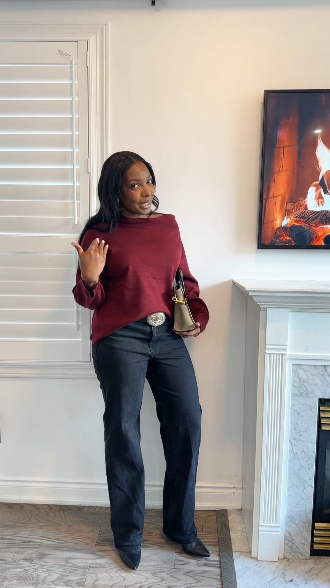 Turtleneck sweater, black jeans and black boots 

#LTKfall #LTKcanada #LTKwinter