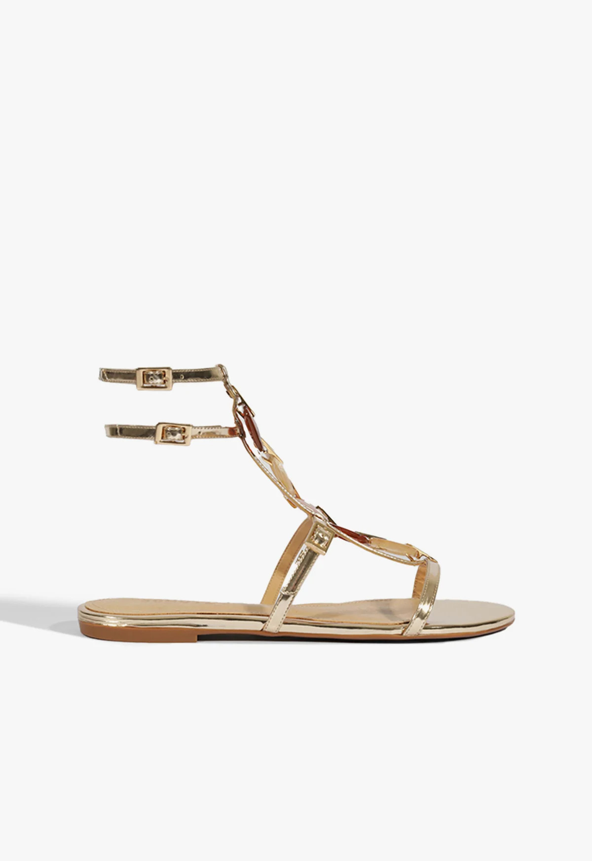 Cassandra Flat Sandal | Gold | Metallic | Schutz (US)