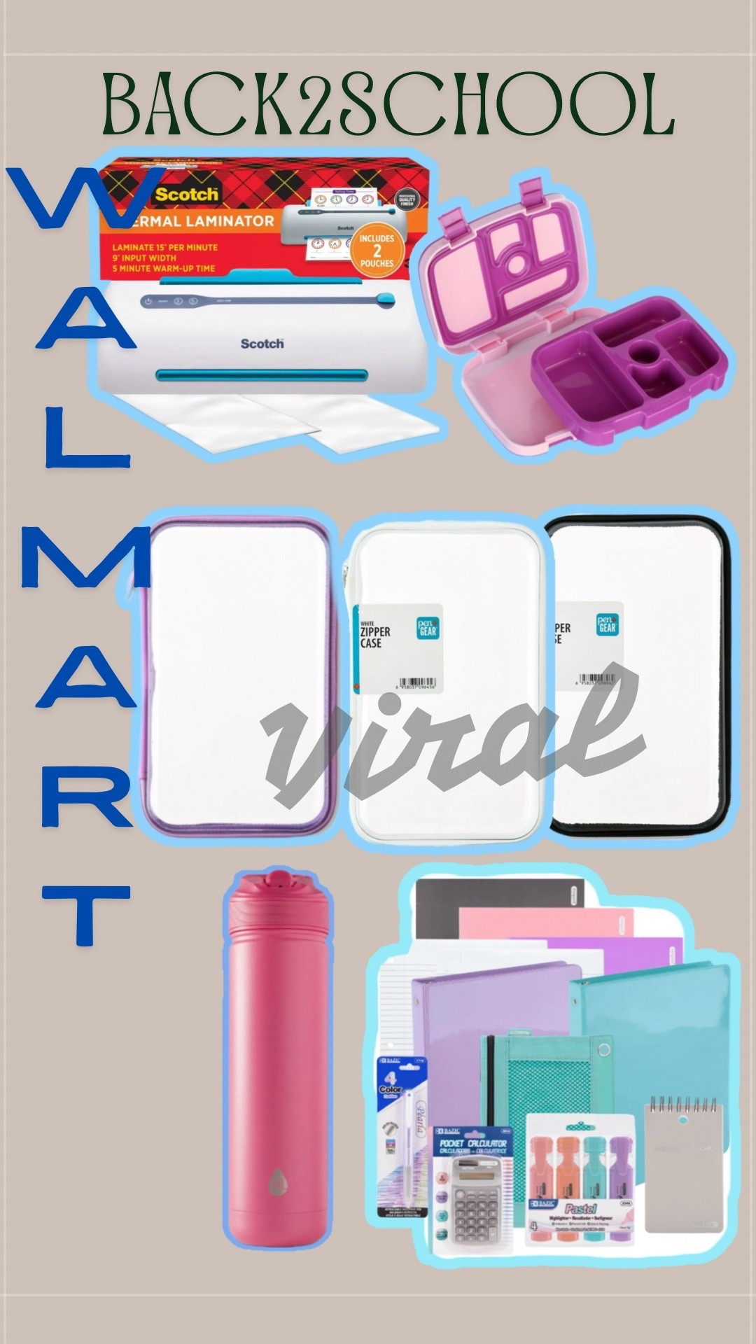 Back to school from walmart and the clear pencil case that went viral running low on stock. Hurry !!!!!!

#LTKSeasonal #LTKHome #LTKKids