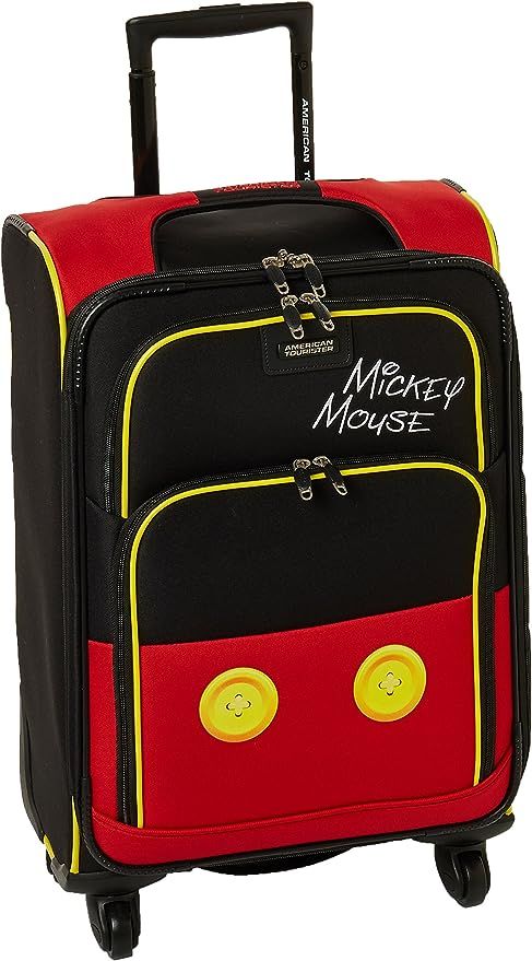 American Tourister Disney Softside Luggage with Spinner Wheels, Mickey Mouse Pants, Carry-On 21-I... | Amazon (US)