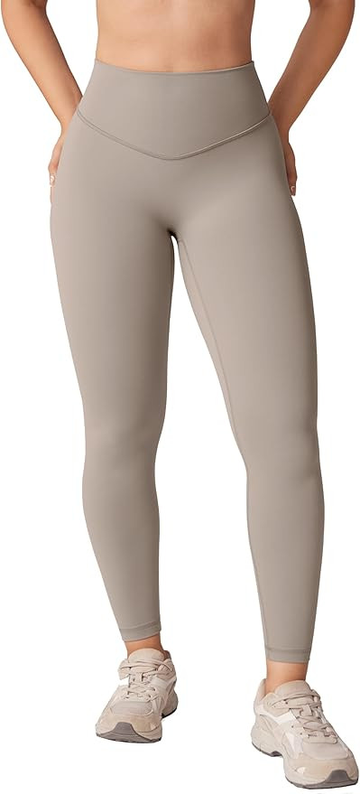 Hugcurve No Front Seam High Waisted Workout Leggings for Women Buttery Soft Yoga Pants Gym Athlet... | Amazon (US)