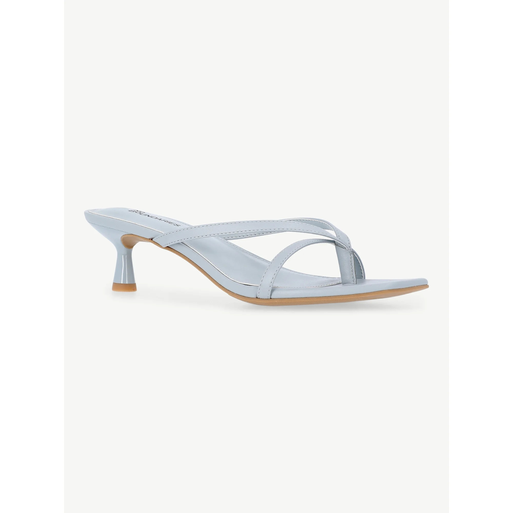 No Boundaries Kitten Heel Sandals, Women's | Walmart (US)