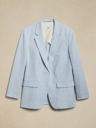 Lina Relaxed Linen Blazer | Banana Republic (US)