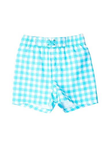RUGGEDBUTTS Boys UPF50+ Sun Protection Gingham Swim Trunks | Amazon (US)