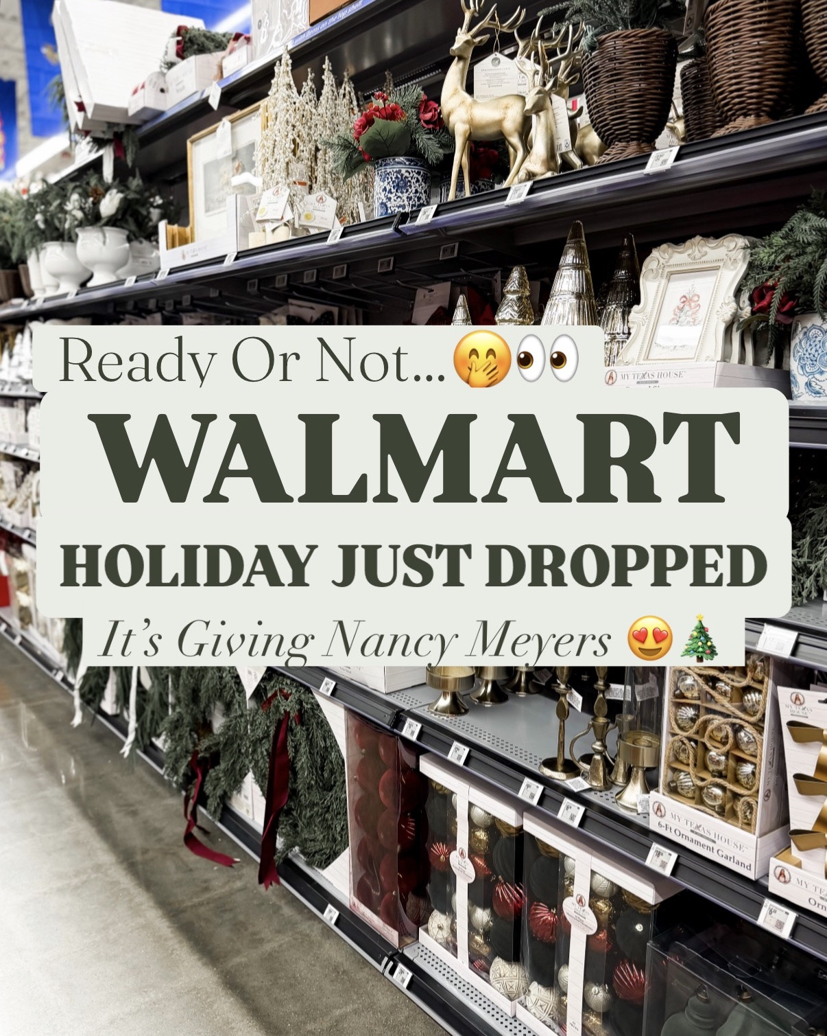 Walmart Holiday JUST dropped!🎄🎁 Eeeek! Ready or not, it’s time to add to cart before these Walmart holiday finds sell out!😍 I realize it’s not even technically fall yet, and trust me, I’m not rushing past fall- BUT, unfortunately, if you don’t grab these now, they’ll likely be gone by the holiday season! All so affordable, yet all looks so expensive!🤯 everything reminds me of something that would be an a Nancy Meyers movie! This Walmart hall looks like Pottery Barn, but the receipt says Walmart! Which holiday Walmart find is your favorite? Tell me below what you are adding to cart! @Walmart 

Walmart holiday home decor, Walmart home decor holiday, holiday Walmart, Walmart new arrivals, new at Walmart, Christmas Walmart, Walmart Christmas, Walmart home decor, new Walmart, Walmart finds, Walmart holiday new arrivals 2026, looks expensive but isn’t, Walmart finds for Christmas, new Walmart drop, Walmart new release, brand new Walmart, trending Walmart, Walmart does it again

#LTKSeasonal #LTKHome #LTKSaleAlert