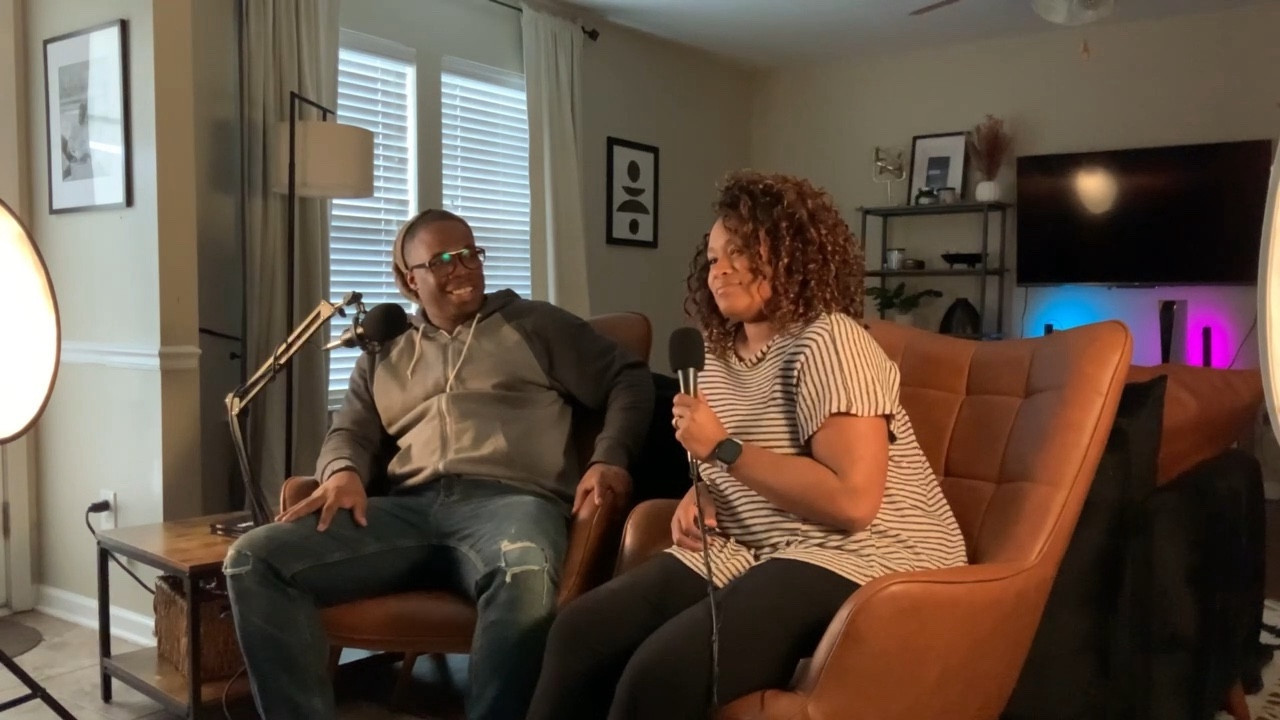 When we record our podcast, we have to wear several hats. Set design, lighting, audio, cameraman, etc! 

#LTKhome #LTKfindsunder50 #LTKVideo