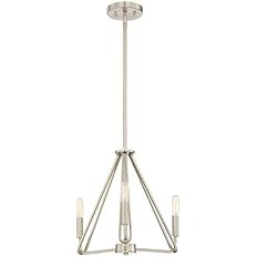 Designers Fountain Uptown 3-Light Chandelier, Satin Platinum, 88483-SP | Amazon (US)