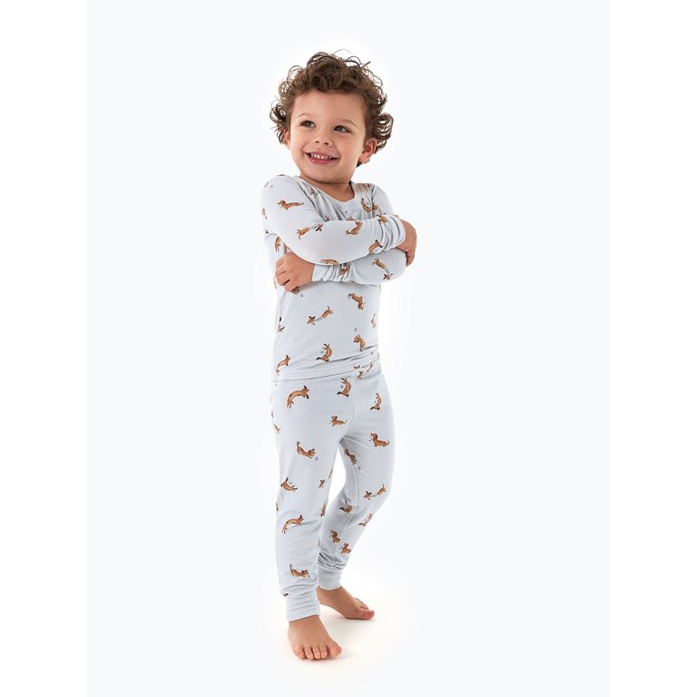 Modern Moments by Gerber Toddler Neutral Super Soft Tight Fitting Pajama Set, 2-Piece, Sizes 12M-... | Walmart (US)