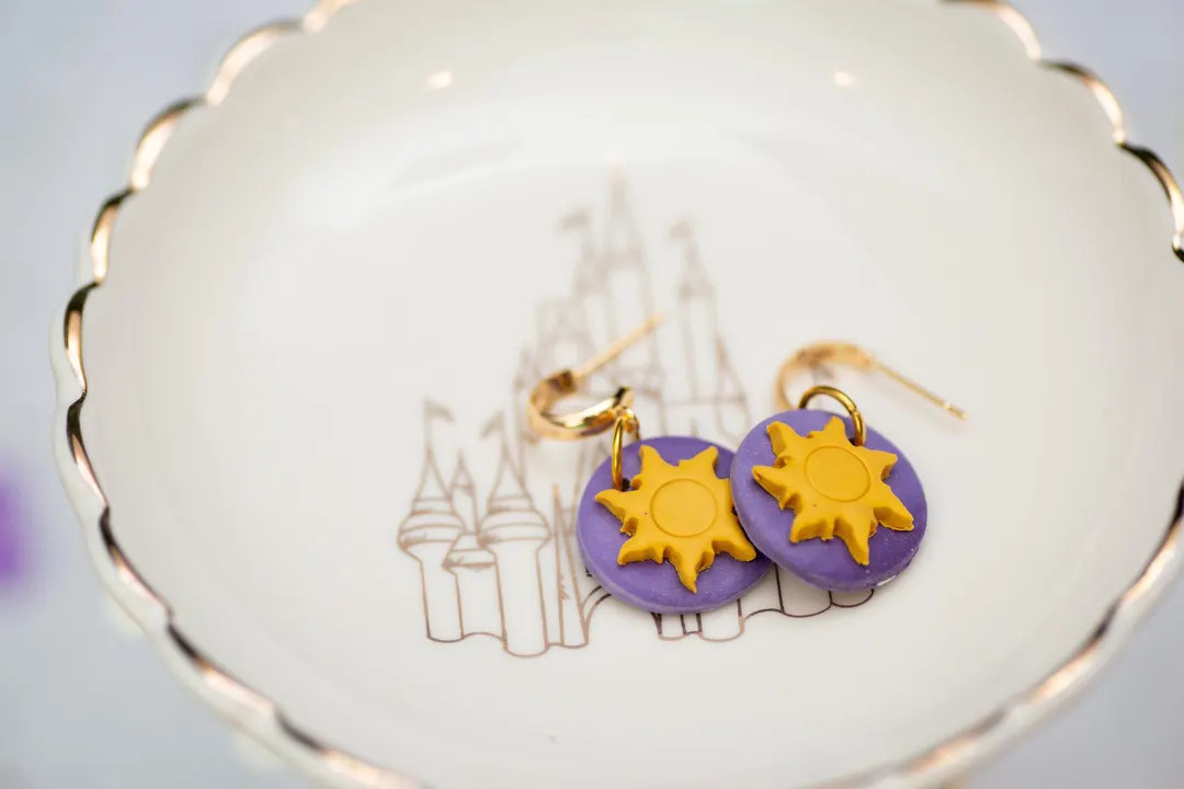 Golden Sun- Tangled Inspired Earrings - Etsy | Etsy (US)