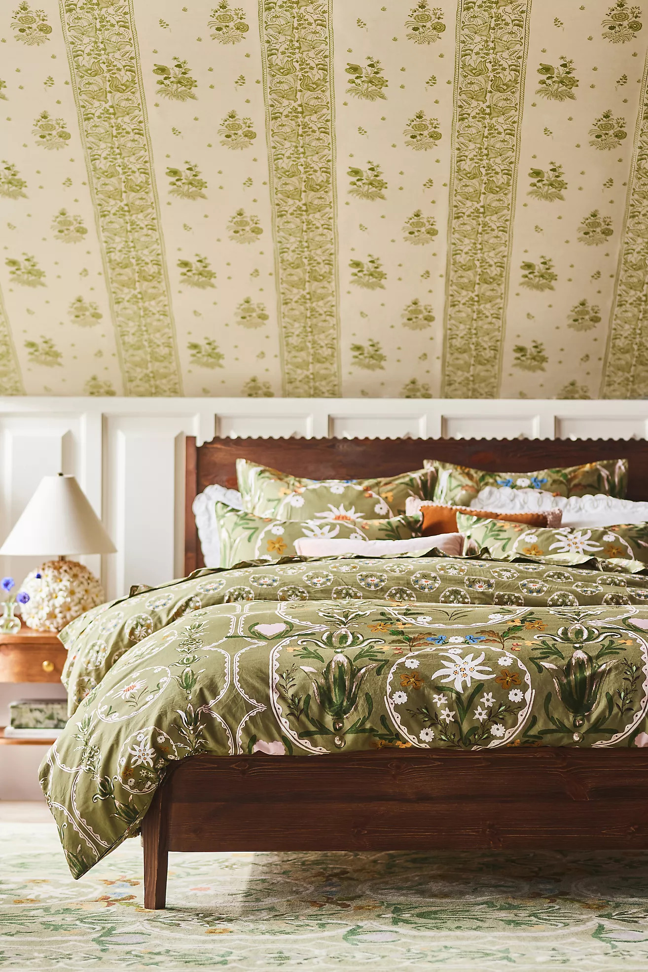 MINDTHEGAP Cotton Percale Printed Duvet​ Cover | Anthropologie (US)