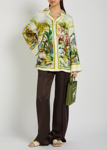 Jungle Boogie printed silk shirt | Harvey Nichols