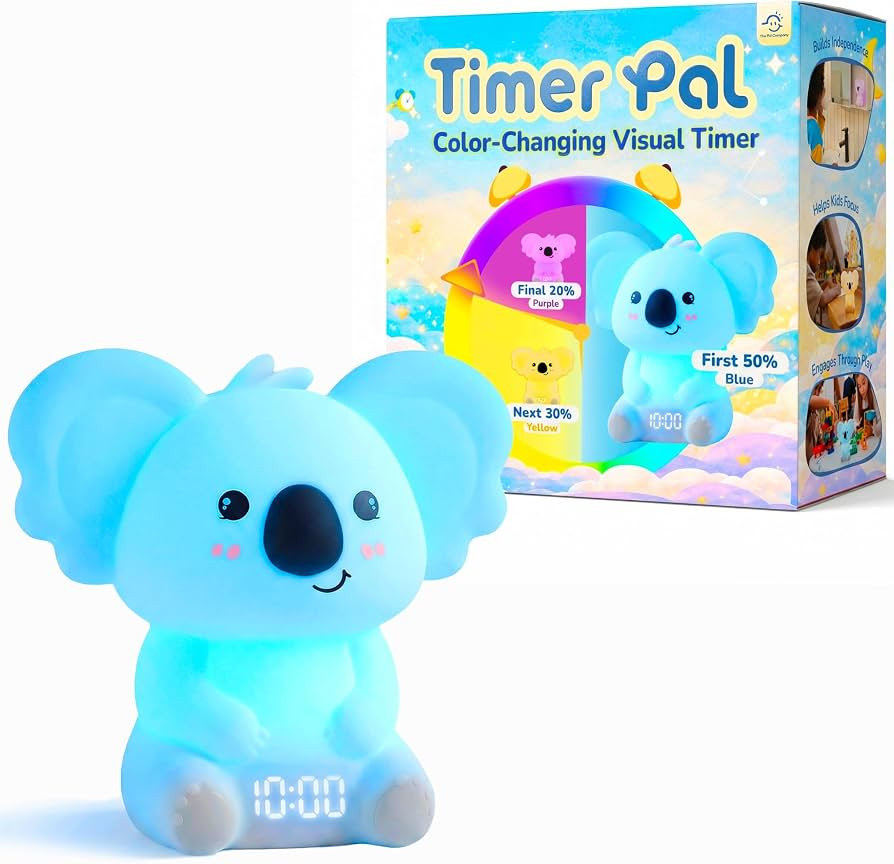 Koala Timer Pal Visual Timer for Kids/Adults with Audio Time Management Tool, Color-Changing Visu... | Amazon (US)