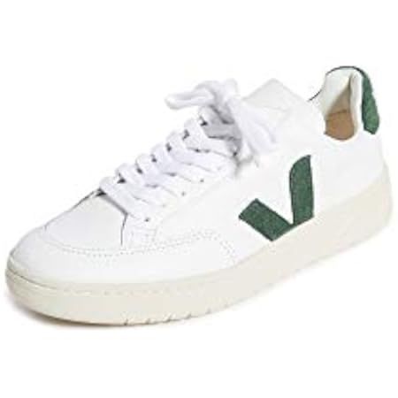 Veja Women's V-12 Sneaker, Extra White/Cyprus, 6 Medium US | Amazon (US)