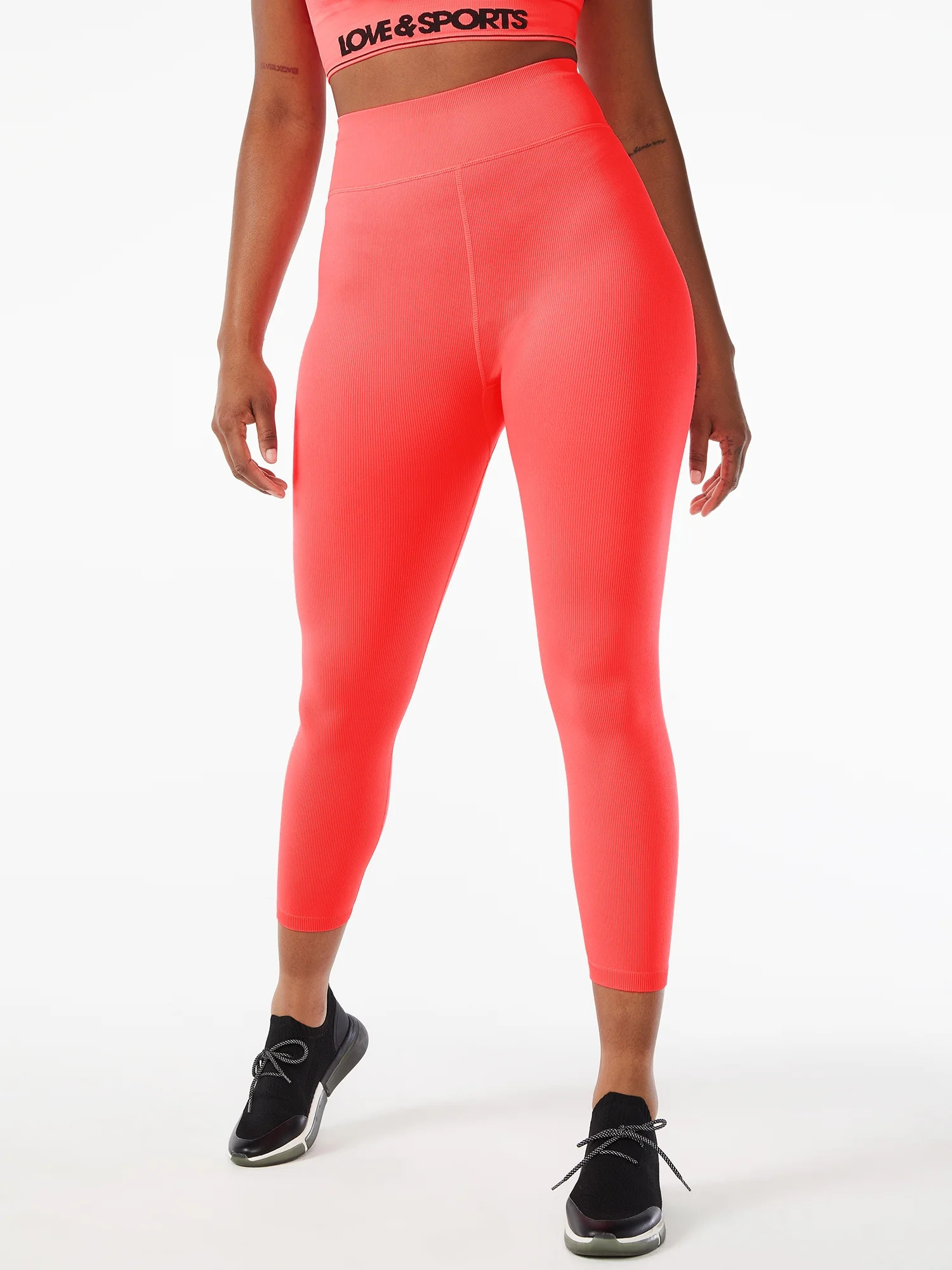 Love & Sports Women's Seamless Ribbed Leggings | Walmart (US)